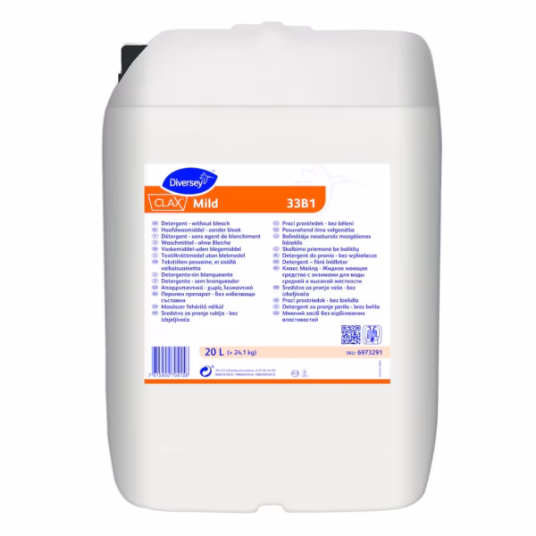 CLAX Mild – mild enzymatic detergent for delicate and coloured textiles (20 L)