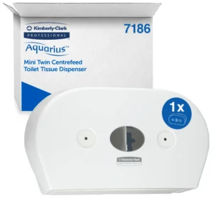 Aquarius™ twin dispenzer za toalet papir u rolni centralno izvlačenje (bijeli)