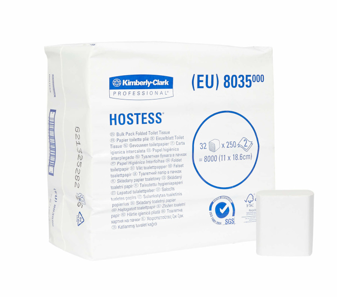 Hostess™ toalet papir u listićima 32x 250