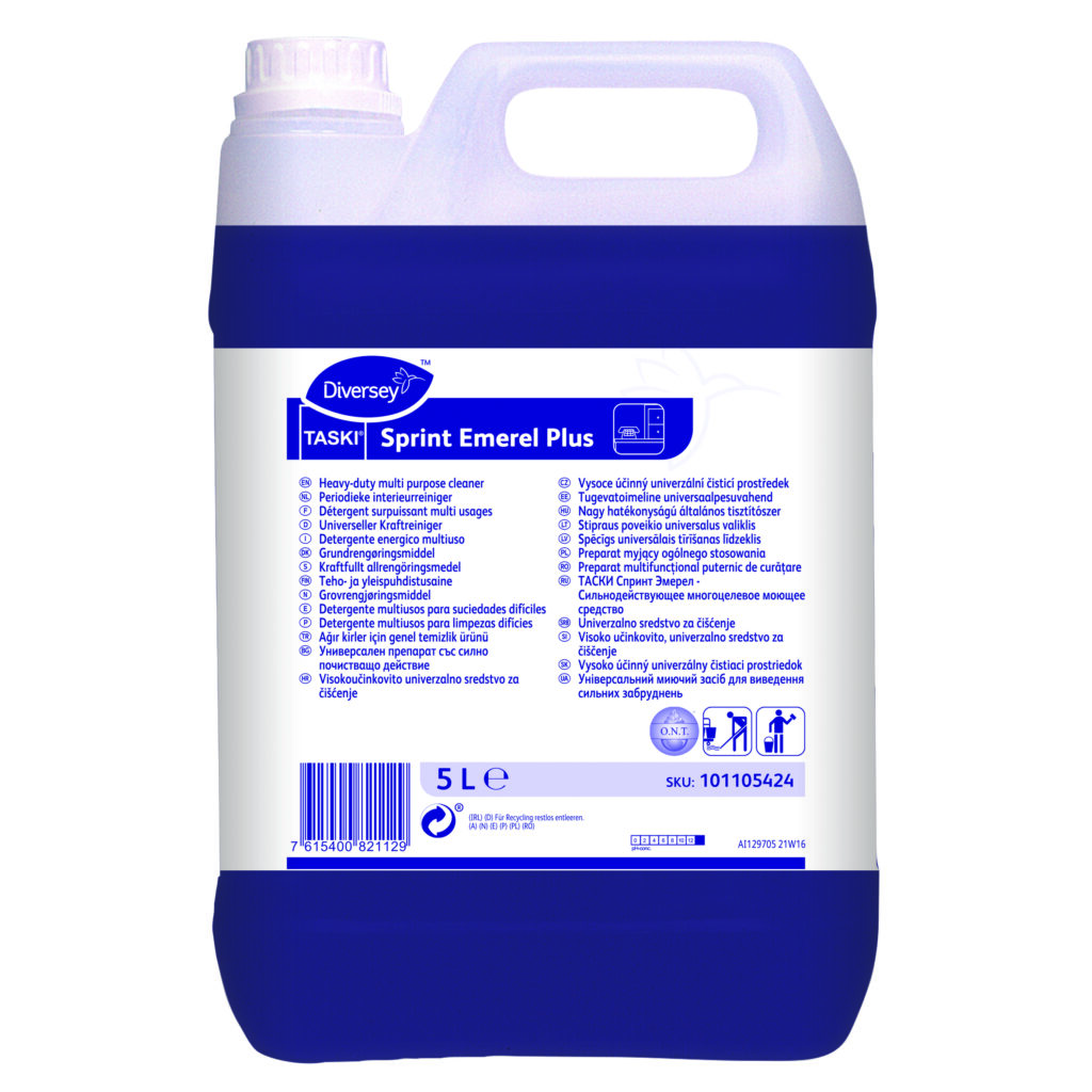 TASKI Sprint Emerel Plus – univerzalno sredstvo za jaka zaprljanja (5L)