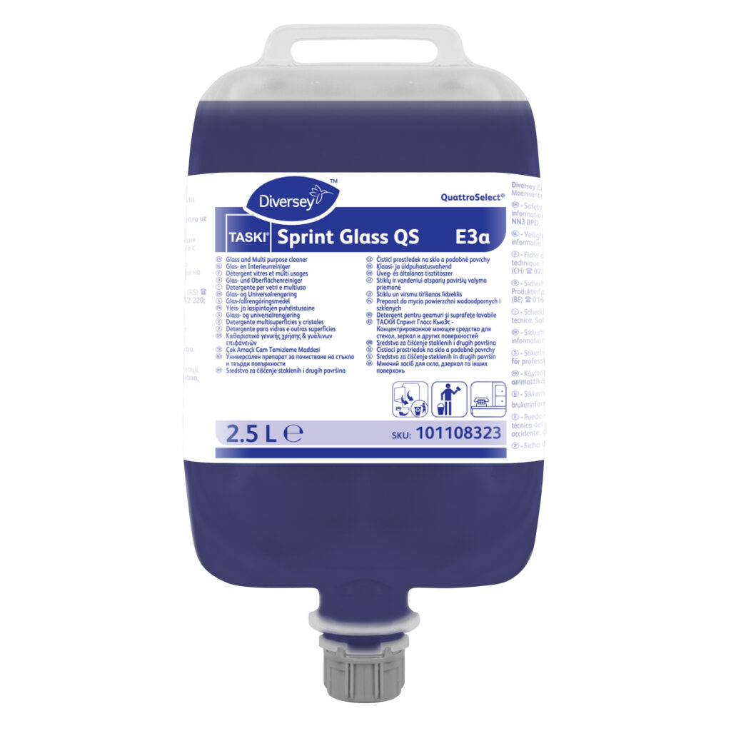TASKI Sprint Glass QuattroSelect – koncentrat za čišćenje stakla i površina (2,5L)