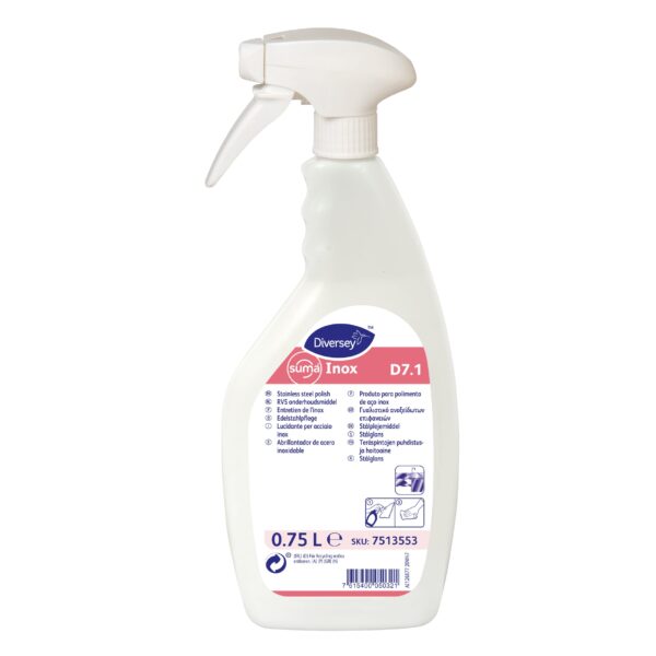 SUMA Inox D7.1 – stainless steel cleaner and polish (0.75L)