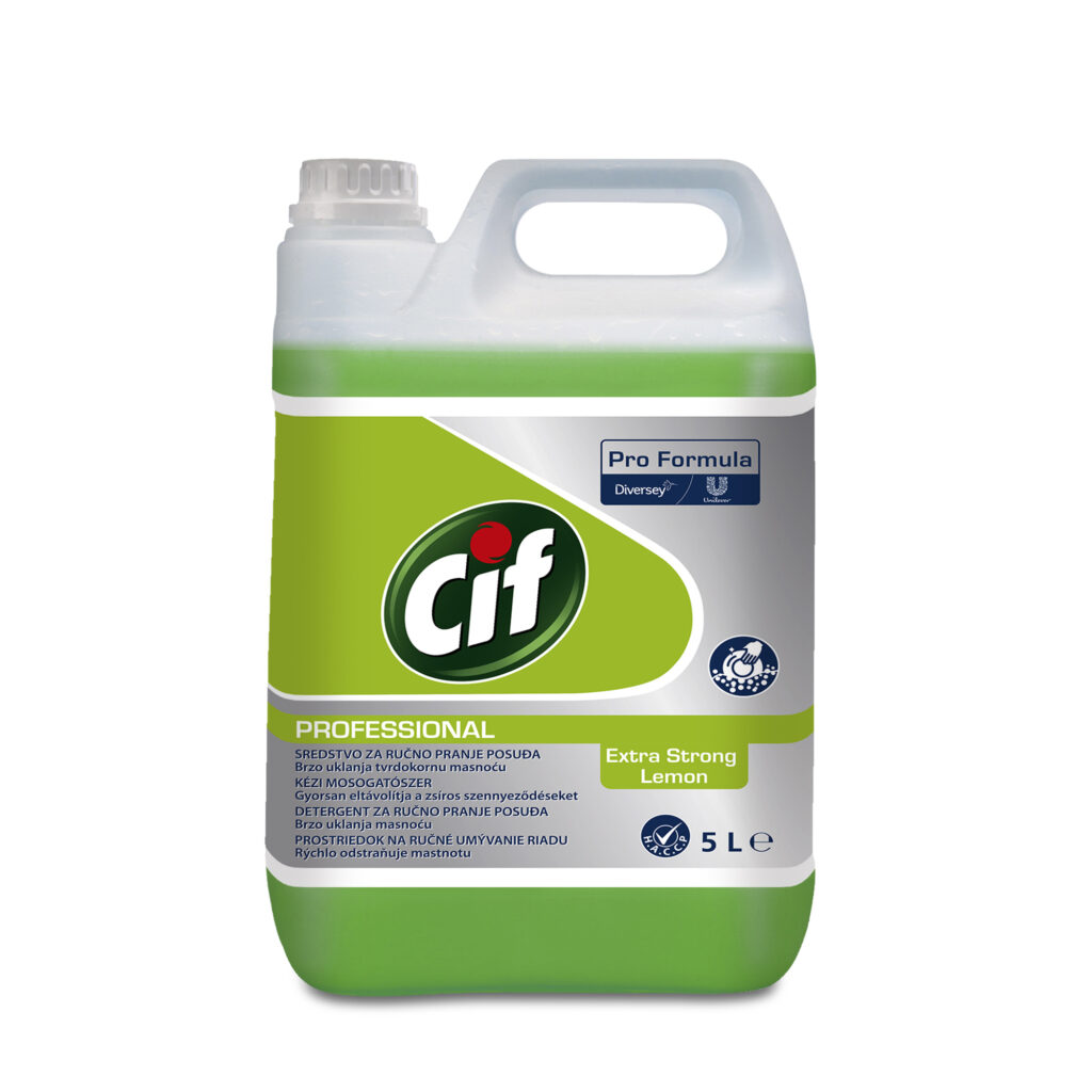 Cif Professional Dishwash Extra Strong Lemon – deterdžent za ručno pranje posuđa (5L)