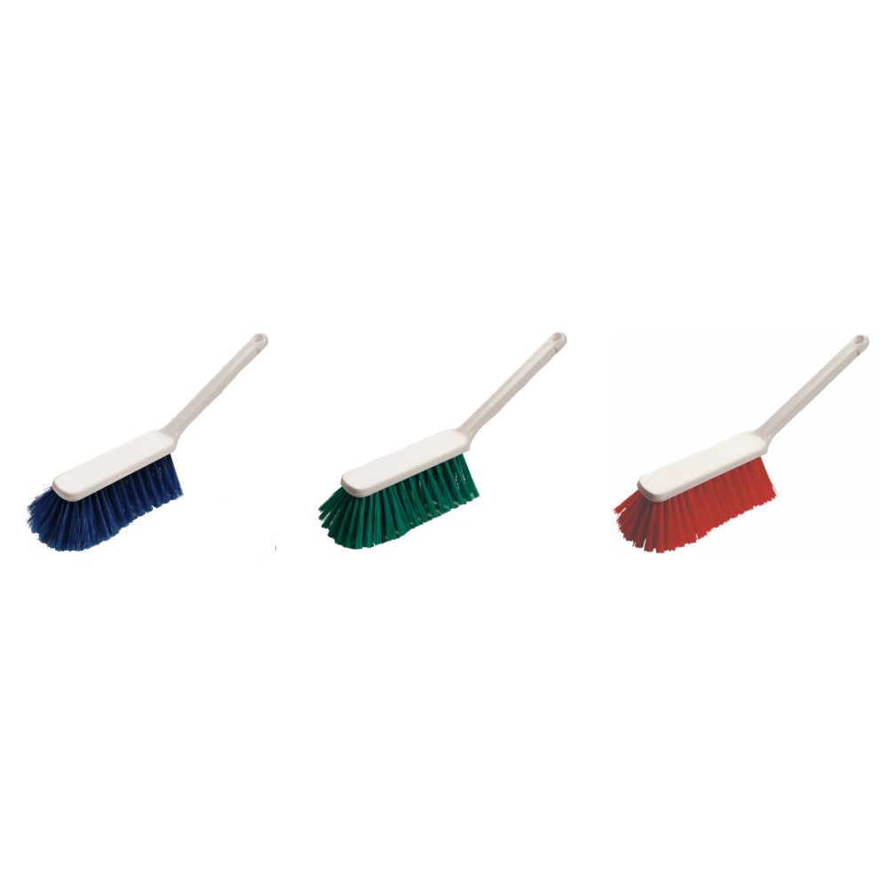 DI Dustpan Brush Soft metlice sa mekim vlaknima u plavoj, zelenoj i crvenoj boji