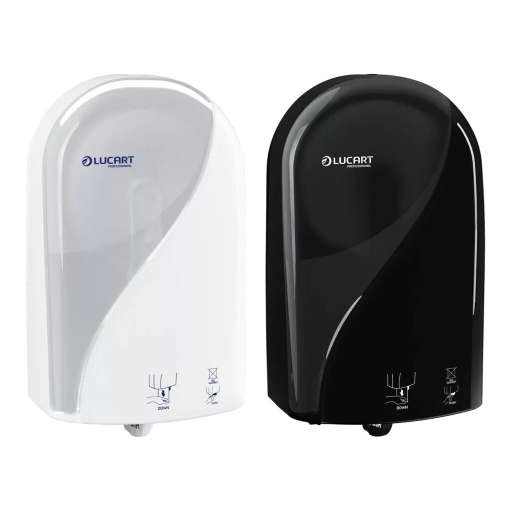 LUCART Identity Autocut dispenzer za toalet papir bijeli i crni