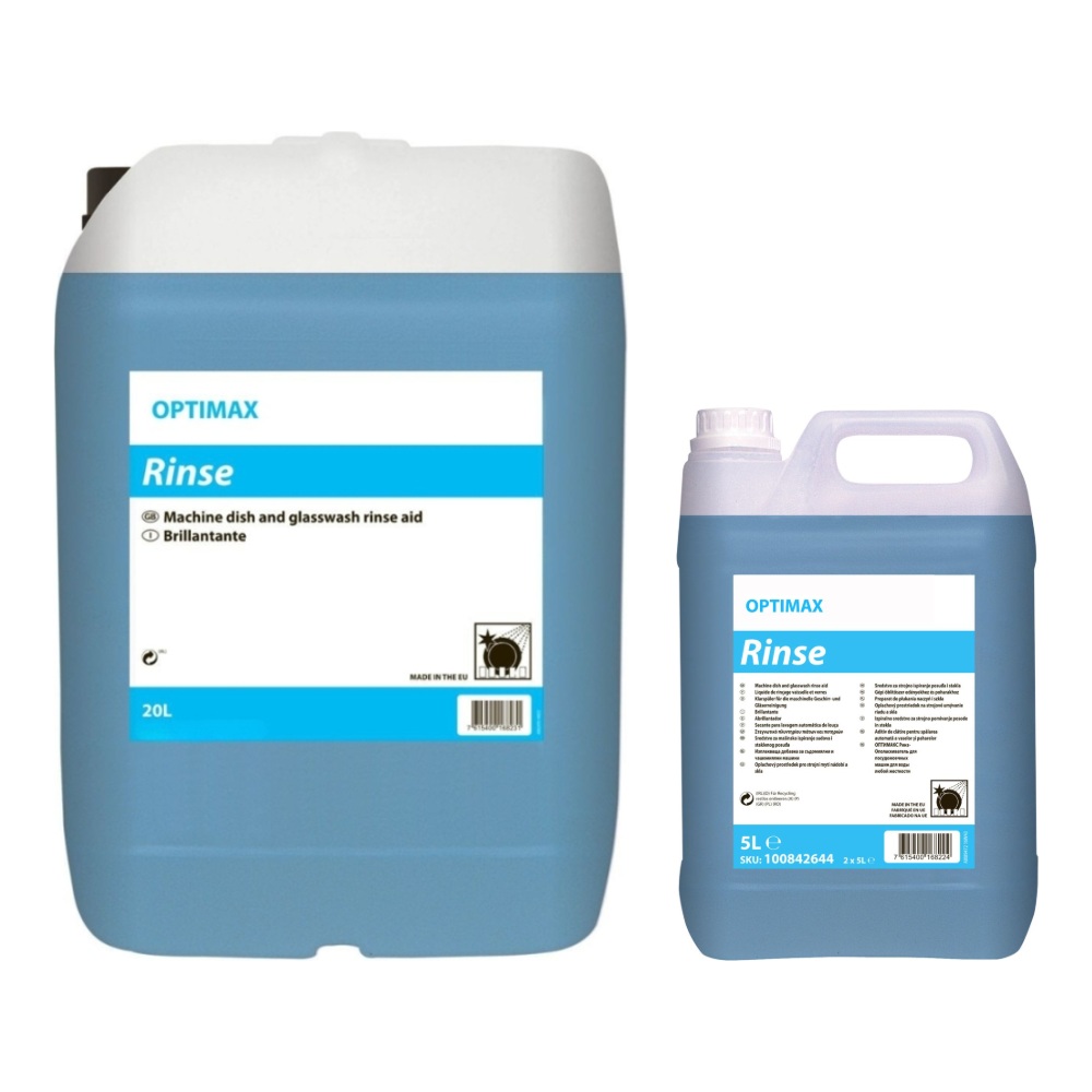 OPTIMAX Rinse – sredstvo za ispiranje i sjaj (20L i 5L)