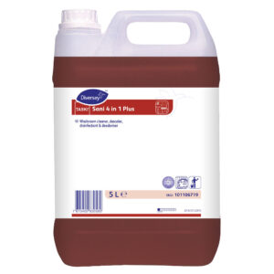 TASKI Sani 4 in 1 Plus – kiselo sredstvo za čišćenje, kamenac i dezinfekciju sanitarija (5L)