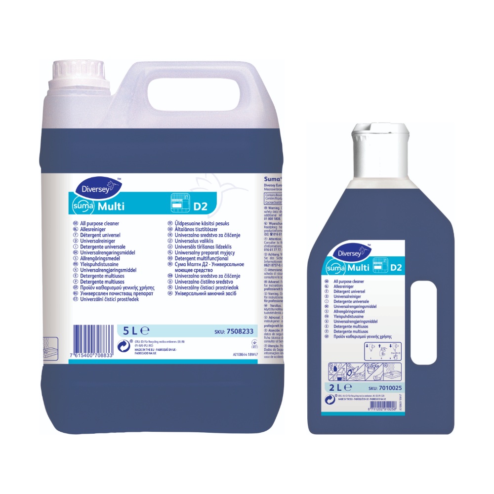 SUMA Multi D2 – univerzalni deterdžent za tvrde površine (5L i 2L)