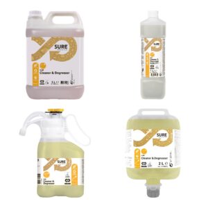 SURE Cleaner & Degreaser – kanister 5 L, boca 1 L, SmartDose 1,4 L i Divermite 2 L