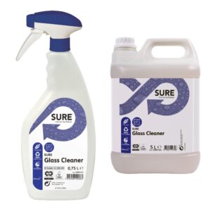SURE Glass Cleaner – boca sa raspršivačem 0,75 L i kanister 5 L
