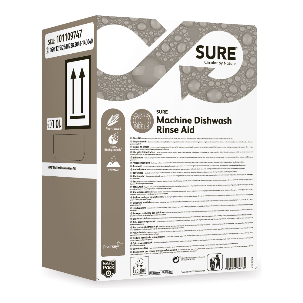 SURE Machine Dish Rinse Aid SafePack 10 L