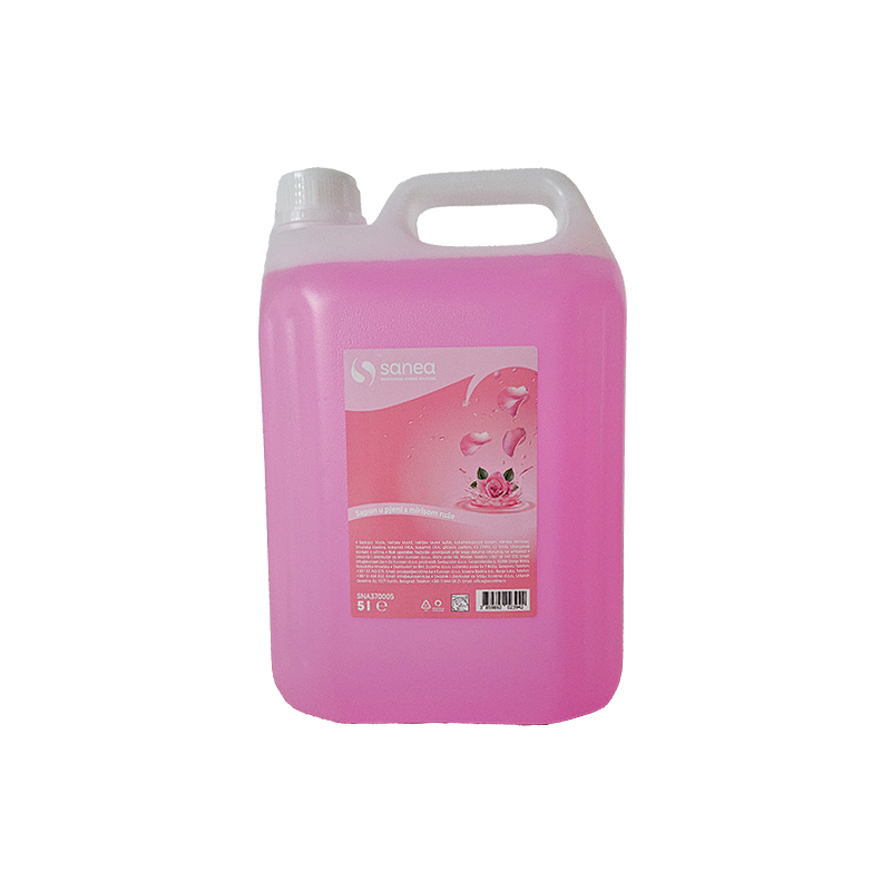 Sanea sapun za ruke u pjeni sa mirisom ruže, 5 L