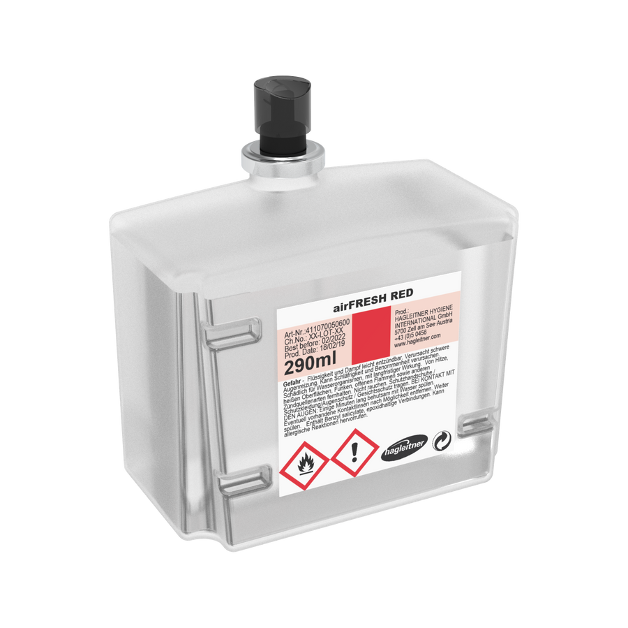 Hagleitner airFRESH RED 290 ml — osvježivač prostora za XIBU dozator