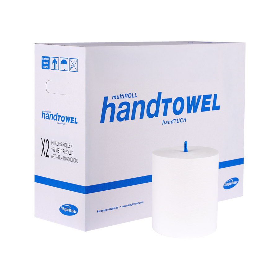 Hagleitner multiROLL handTOWEL X2 — dvoslojni ubrus u rolni za XIBU dozator (5 × 152 m)