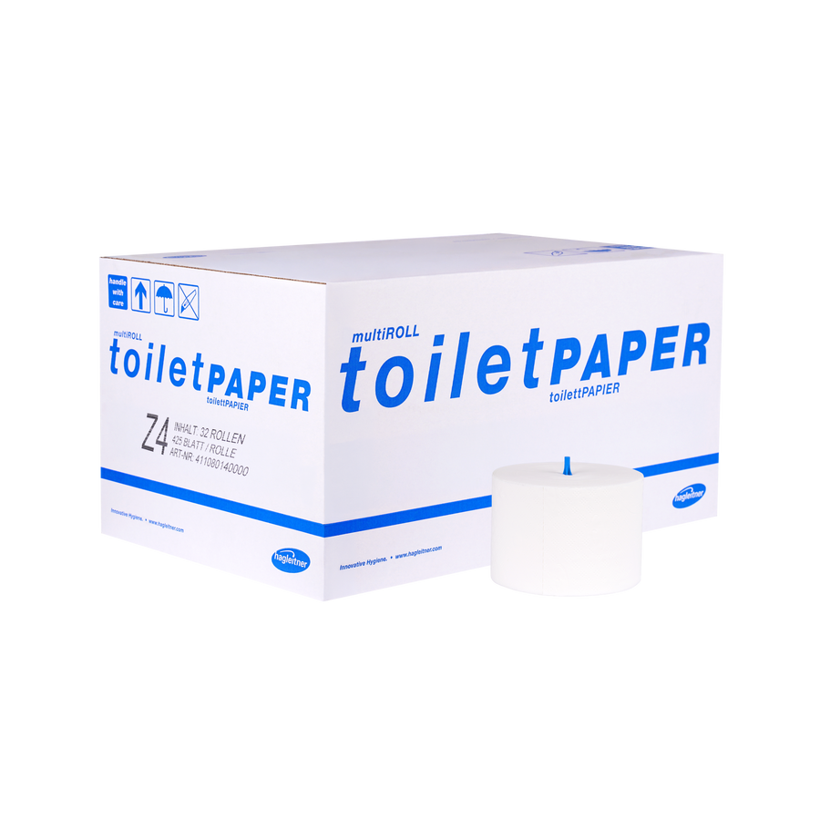 Hagleitner multiROLL toiletPAPER Z4 — četvoroslojni toaletni papir, 32 × 425 listića (EU Ecolabel)