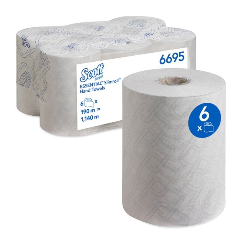 Scott Essential Slimroll 6695 ubrus u rolni bijeli 6x190 m
