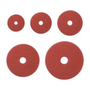 TASKI Americo Pad crveni – filc za mašine — 225 mm / 28 cm / 33 cm / 43 cm / 50 cm