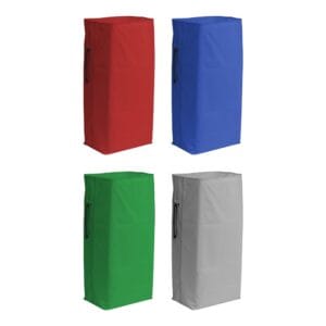 TTS plastificirana vreća za kolica 120 L — crvena / plava / zelena / siva
